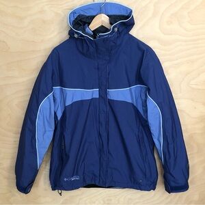 Columbia Vertex Winter Jacket Purple Lined Waterproof Breathable Womens Sz L.